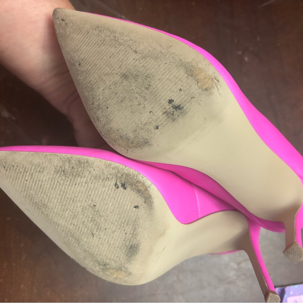 Barbie pink Steve Madden size 9 Evelyn high heels party beach costal sexy luxury - Picture 5 of 9